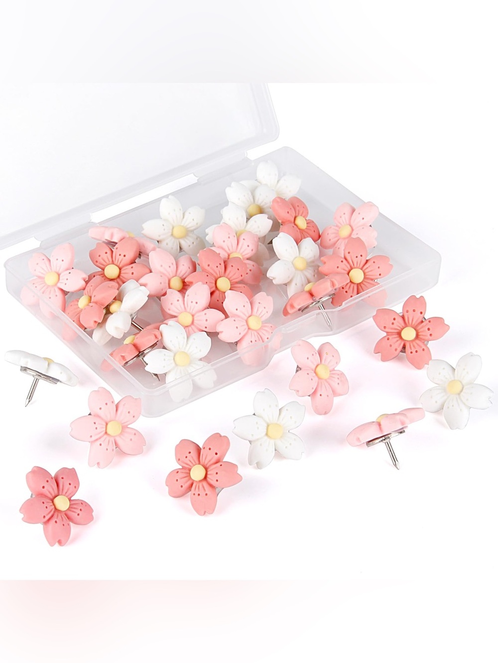 OFFICE SUPPLY | Flower Push Pins Thumb Tacks Cherry Blossom 🌸